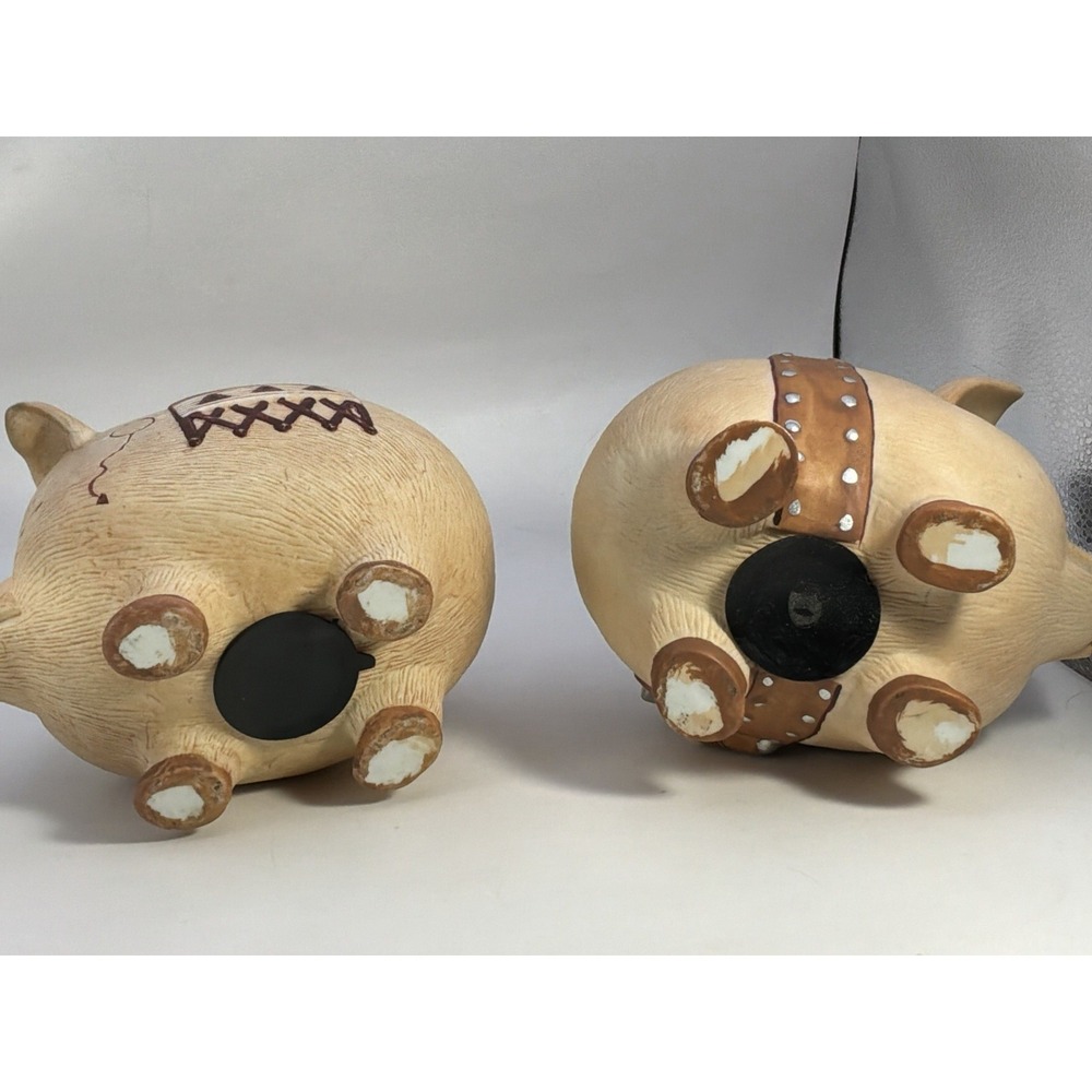 Western‎ Themed Ceramic Piggy Bank  Piggies Rod Pennies Hand Painted - Picture 5 of 7